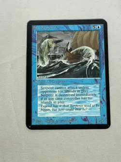 MTG Sea Serpent Alpha Magic the Gathering - Image 1