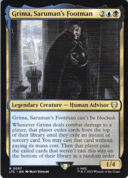 MTG Grima, Saruman's Footman (57) | NM | Commander: The Lord of the Rings {LTC} - Image 1