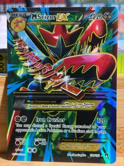 MEGA SCIZOR ex 120/122 BREAKpoint XY Holo Ultra Rare Pokemon TCG Lightly Played - Image 1