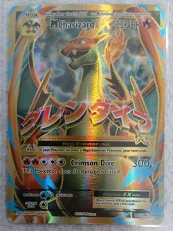 2016 Pokemon Mega M Charizard EX Evolution 101/108 Holo Full Art Ultra Rare NM - Image 1