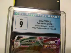 2023 POKEMON PLAY! POKEMON PRIZE PACK: SER 2 #114 FULL ART/MEW VMAX CGC 9 - Image 2
