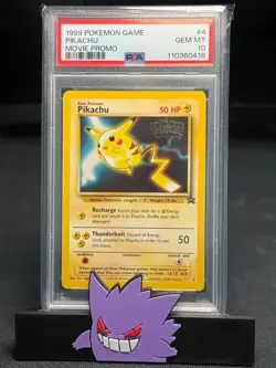 1999 POKEMON GAME MOVIE PROMO #4 PIKACHU PSA 10 - NEW CERT - Image 1