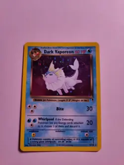 Pokemon Dark Vaporeon 9/110 2002 Rare Holo Legendary Collection LP - Image 1