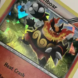 Emboar 19/114 Cracked Ice Holo Rare Pokemon 2011 Black & White LP - Image 3