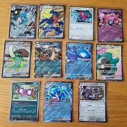 11 Pokemon TCG SVP black star Promo Bundle, Kingdra 131, Mewtwo 205,Garchomp 304 - Image 1