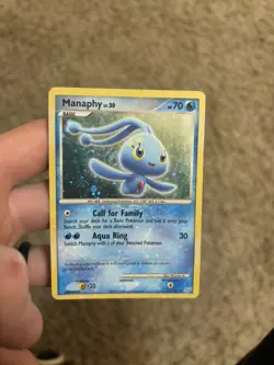 Manaphy - Manaphy Trainer Kit - 4/12 - Pokemon TCG - Cosmo Holo - Image 1