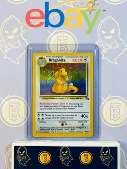 Dragonite 4/62 MP Played Fossil Set 1999 Pokemon Card Holo Rare Holofoil - Image 1
