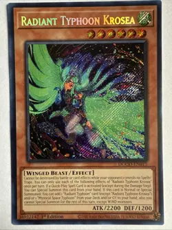 YUGIOH- Radiant Typhoon Krosea - DOOD-EN015 - Secret Rare - 1st Edition - Image 1