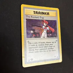Pokemon Card - The Rocket’s Trap 19/132 Gym Heroes 2000 1st Edition w/ SWIRL 💫 - Image 4