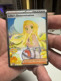 Lillie's Determination Mega Evolution 184/132 New Mint Pokemon Card - Image 1