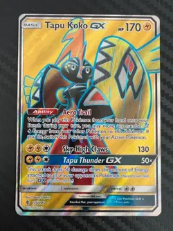 Pokemon TCG Tapu Koko GX Full Art Ultra Rare Card Guardians Rising 135/145 VLP - Image 1