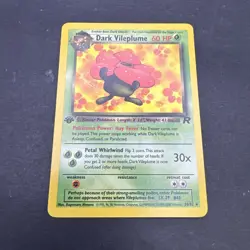 Dark Vileplume 30/82 Team Rocket 1st Edition Regular Pokemon TCG Card - Image 1