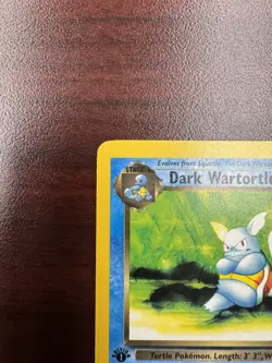 Pokemon Card - Dark Wartortle Team Rocket 1st Edition 46/82 Uncommon LP+/NM- - Image 3