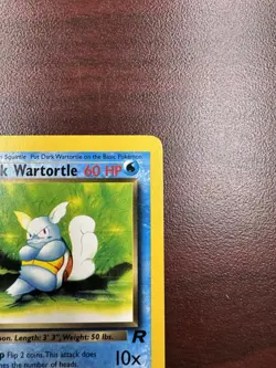 Pokemon Card - Dark Wartortle Team Rocket 1st Edition 46/82 Uncommon LP+/NM- - Image 4