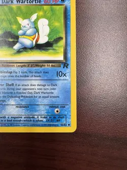 Pokemon Card - Dark Wartortle Team Rocket 1st Edition 46/82 Uncommon LP+/NM- - Image 5