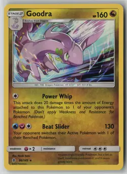 Goodra 96/145 Pokemon Guardians Rising Rare Near Mint Holo Card (NM) 1 - Image 1