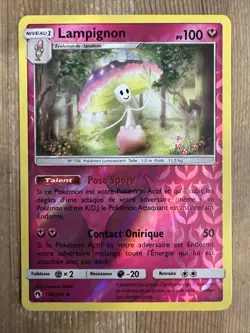 Shiinotic Lost Thunder 148/214 Reverse Holo Pokemon Card NM FRENCH - Image 1
