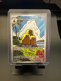 Pokemon TCG Alolan Dugtrio Holo Card 208/191 Sv08 Surfing Sparks Nm/M - Image 1
