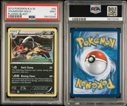 PSA 9 MINT Houndoom 56/101 B&W Plasma Blast Holo Pokemon Card - Image 3