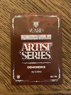 gamersupps v card awakened worlds Demondice Box Topper 63/76 - Image 2