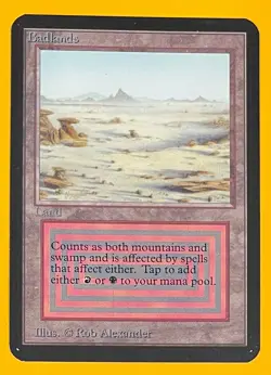 MTG BADLANDS (Ink) Alpha (OldManMTG 011-177) - Image 1