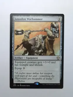 MTG Loxodon Warhammer (ONC) Commander Phyrexia: All Will Be One Regular Rare 135 - Image 1