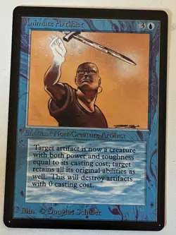 Magic the Gathering MTG Beta Animate Artifact NM (Beta Bob) - Image 1