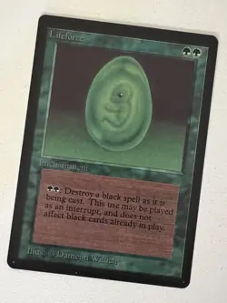 Magic the Gathering MTG Beta Lifeforce NM (Beta Bob) - Image 1