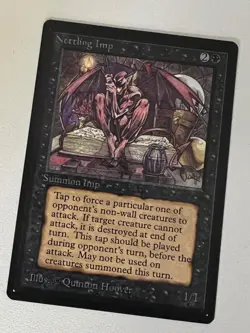 Magic the Gathering MTG Beta Nettling Imp NM (Beta Bob) - Image 1