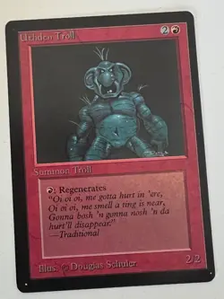 Magic the Gathering MTG Beta Uthden Troll NM (Beta Bob) - Image 1