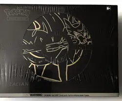 Pokemon TCG Sword & Shield Zacian ETB Elite Trainer Box Factory Sealed NIB 820650807435 - Image 1