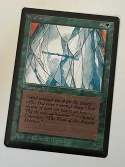Magic the Gathering MTG Beta Wall of Ice NM (Beta Bob) - Image 1