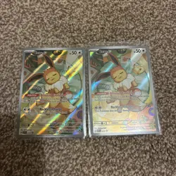 2x Pokemon TCG Prismatic Evolutions Eevee Black Star Promo Card SVP173 - Image 1