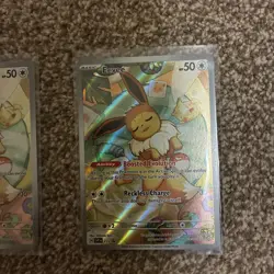 2x Pokemon TCG Prismatic Evolutions Eevee Black Star Promo Card SVP173 - Image 4