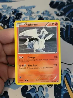 Pokemon TCG Reshiram 26/114 Holo Rare Black White LP Pokemon Card - Image 1