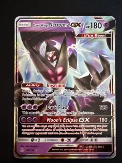Dawn Wings Necrozma GX 63/156 Pokemon Ultra Prism Sun & Moon Holo - Image 1