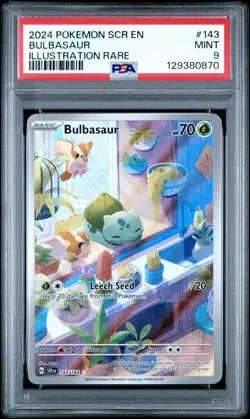 Bulbasaur 143 Sv07 Stellar Crown PSA 9 Pokemon TCG Scr En Special Illustration - Image 1