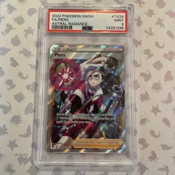 Pokemon 2022 Astral Radiance Full Art Trainer PIERS #TG28 PSA 9 Mint RARE - Image 1
