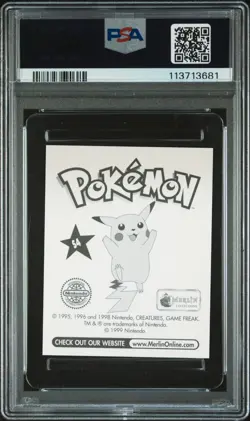 PSA 9 MINT 1999 MERLIN POKEMON S4 BLASTOISE-PRISM - Image 2