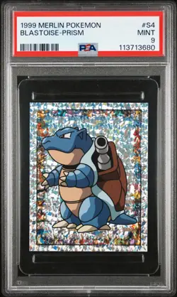 PSA 9 MINT 1999 MERLIN POKEMON S4 BLASTOISE-PRISM - Image 3