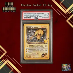 🇫🇷 ELECTHOR ROCKET PSA 10 - 25 ANS CELEBRATIONS 15/132 EB FR Carte Pokemon🇫🇷 - Image 1