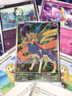Pokemon Zacian AND MORE 100/094 Illustration Rare Phantasmal Flames Pokemon TCG - Image 1
