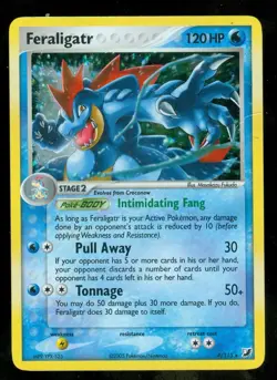 Pokemon FERALIGATR 4/115 Unseen Forces - RARE HOLO - MOD PLAY - Image 1