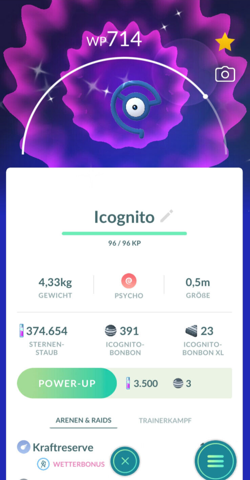 !!! Pokemon GO SHINY UNOWN LETTER C Trade ULTRA RARE Icognito C Schillernd !!! - Image 1