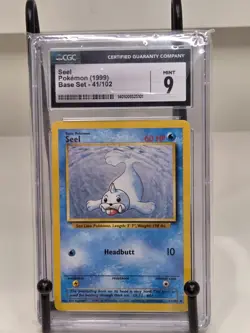 1999 Pokemon TCG Base Set Unlimited Seel 41/102 CGC 9 MINT - Image 1