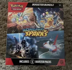 Surging Sparks Booster Bundle Pokemon TCG Scarlet & Violet New Sealed 6 Packs - Image 1