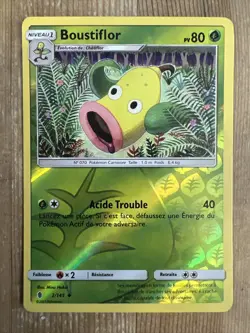 Pokemon TCG Weepinbell Sun & Moon: Guardians Rising 2/145 Reverse Holo FRENCH - Image 1