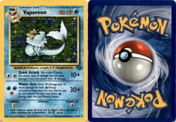 1999 Pokemon, Jungle, #12/64 Vaporeon, Holo Rare (e) - Image 1