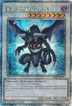 Yugioh! LP Dark End Dragon - RA03-EN216 - Quarter Century Secret Rare - 1st Edit - Image 1