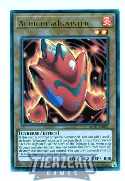 Yugioh Achichi @Ignister MP21-EN003 Ultra Rare 1st Edition - Image 1